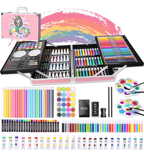 Zhmy Set De Arte Dibujo Colores Marcadores Lápices Iforu