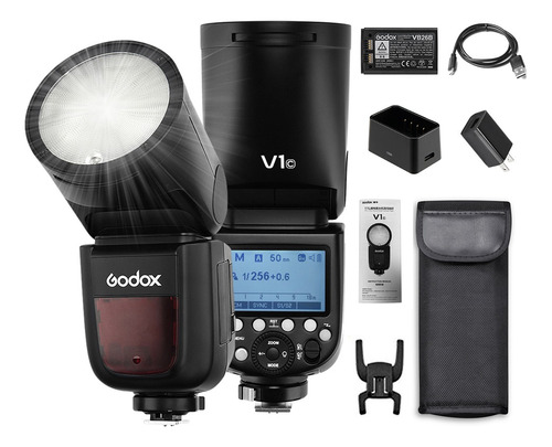 Flash Speedlight V1c Godox Cabeza Redonda Para Canon
