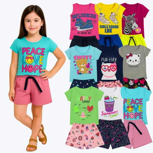KIT 10 PEÇAS P/ MENINA