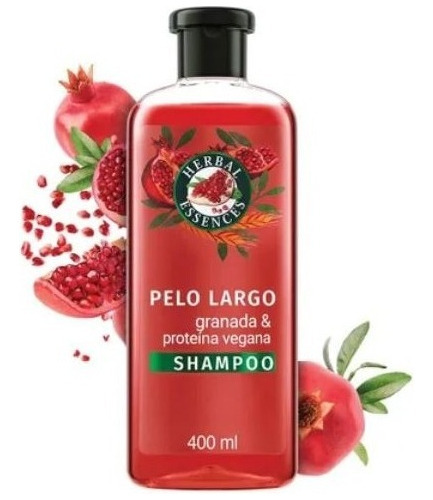 Shampoo Herbal Essences Granada & Proteína Vegana 400 Ml