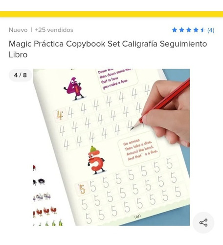 Cuaderno Magico Hundida Aprendizaje Reutilizable Caligrafía