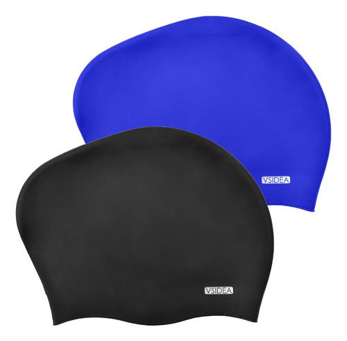 2 Gorros De Natación Extragrandes De Silicona, Gorro De Nata