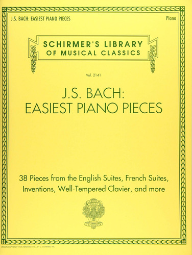 J.s. Bach: Piezas Para Piano Mas Sencillas: Biblioteca De Cl