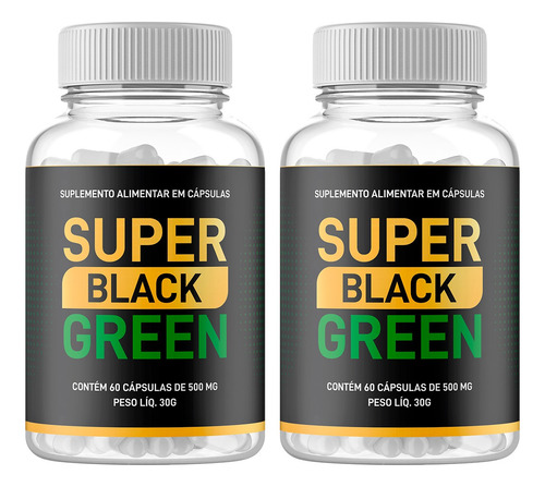 Leve 3 Pague 2 Super Black Green® Original - Para 3 Meses