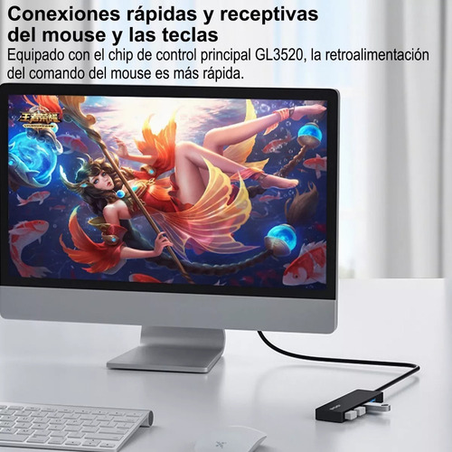 De Conector Múltiple Usb 3.0 De 4 Puertos
