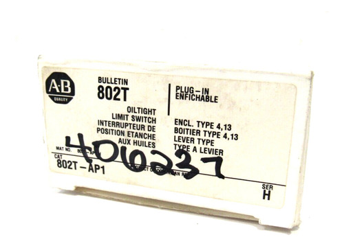 Allen Bradley 802t-ap1 Limit Switch Ser.h 802tap1 Ne Ccq