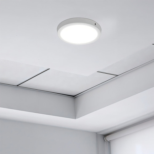 Painel Led 24w Sobrepor Red. 29cm Luz Neutra + Driver 110v/220v