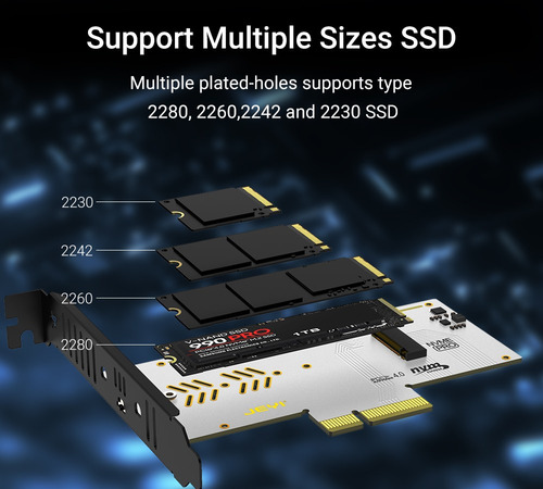 Adaptador Nvme Pcie Con Disipador Térmico Xl