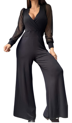 Imagen 1 de 4 de Mono Elegante De Mujer Modal Escotado Tendencia Moda
