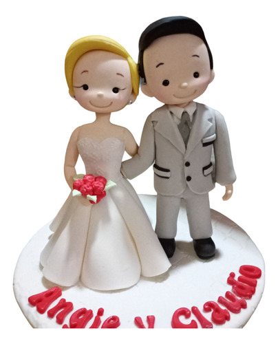 Adornos De Casamiento En Porcelana Fría Personalizados 