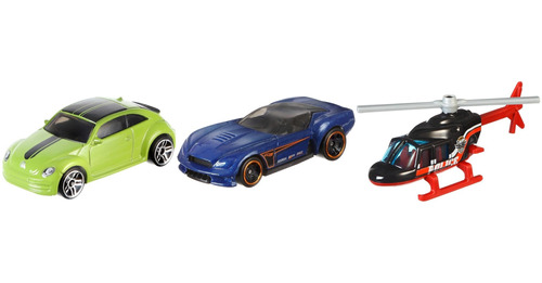 Hot Wheels Die Cast, Paquete De 3 Autos