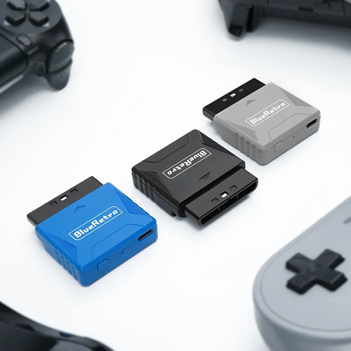 Adaptador Ps1 Ps2 Controles Bluetooth Ps5 Xbox Wii 8 bits Color Negro