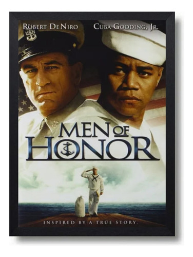 Cuadro Men Of Honor Robert De Niro Marco Con Vidrio 35x50