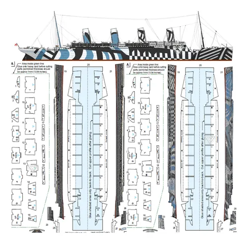 comprar Transatlantico Rms Olympic (x3) 1:700 \u002F Papercraft (x Email)