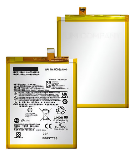 Bateria Para Motorola Moto E22 E22i Xt2239 Nh40