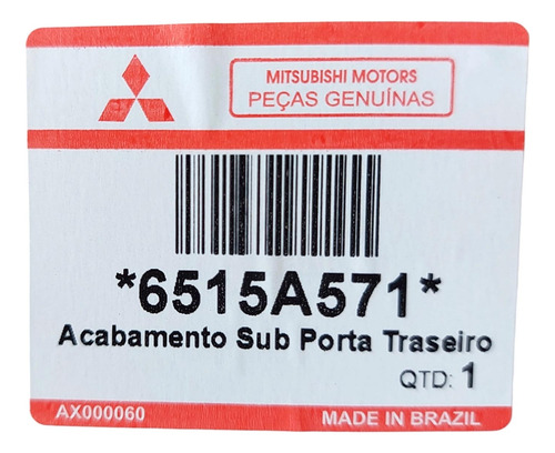 Aerofolio Tampa Traseira Eclipse Cross 2019-2022 - Original