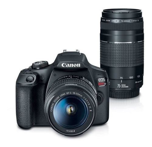 Canon EOS Rebel T7 Premium Kit DSLR color negro