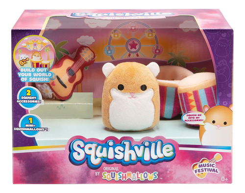 Peluche Squishmallows Set 1 Squishville Y Accesorio Original