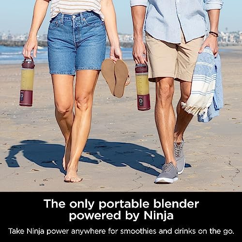 Licuadora Portátil Ninja Bc151cr Blast, Inalámbrica, 18 Oz.