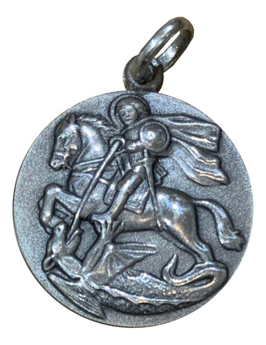 Medalla Plata 900 San Jorge 24 Mm