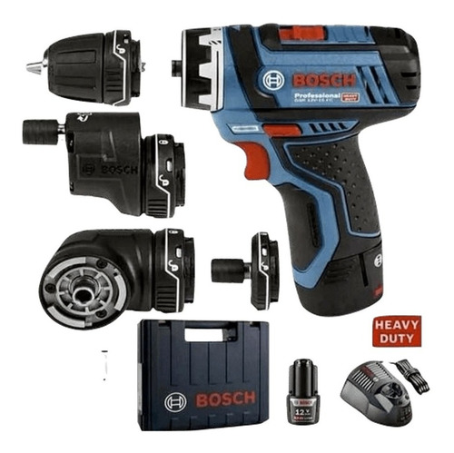 Taladro Atornillador Bosch 4en1 Gsr 12v 15 Fc Flexiclick Ion