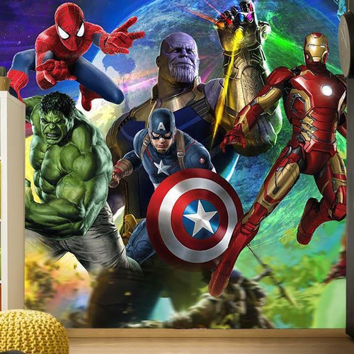 Papel De Parede Adesivo Infantil Vingadores Ultimato