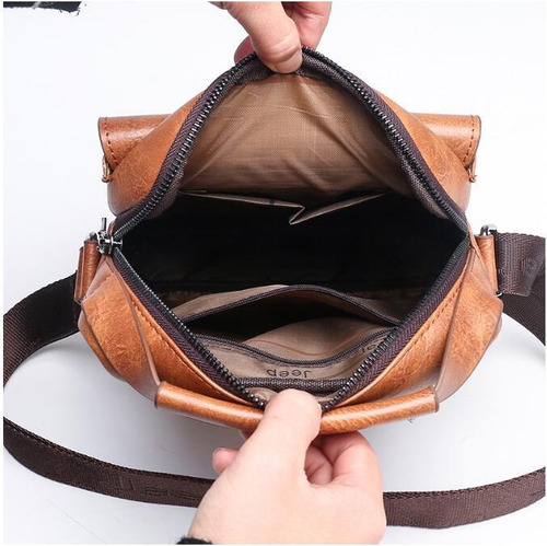 Mochila De Hombro De Piel Sintética Para Hombre