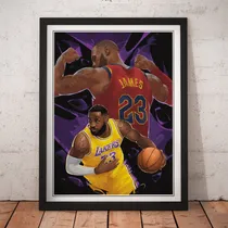 Comprar Cuadro Basquet Nba - Los Angeles Lakers - Lebron James