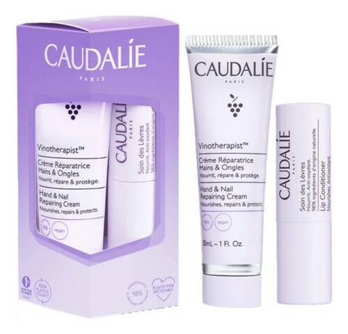 Caudalie Vinotherapist Hand And Lip Duo Crema Manos Y Labios Fragancia Uva