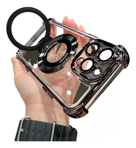 Capa Protetora Para Iphone16/15/14 Com Anel Invisível