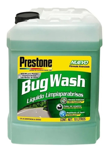 Limpiaparabrisas Prestone Bug Wash 10lz