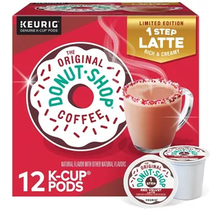 The Original Donut Shop Coffee 12 K-cups Red Velvet Latte