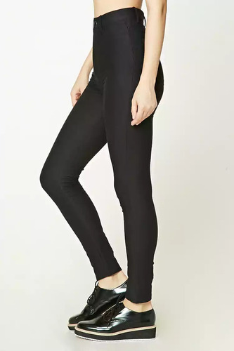 Forever 21 Pantalon Skinny Jeggins Entubados Negro Xs