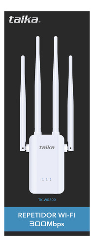 Repetidor Wifi Taika 300 Mbps 2.4 Ghz Blanco