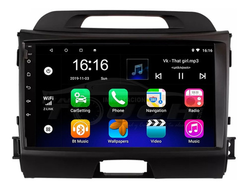 Auto Radio Android Kia Sportage 2010-2016 1gb + 16gb