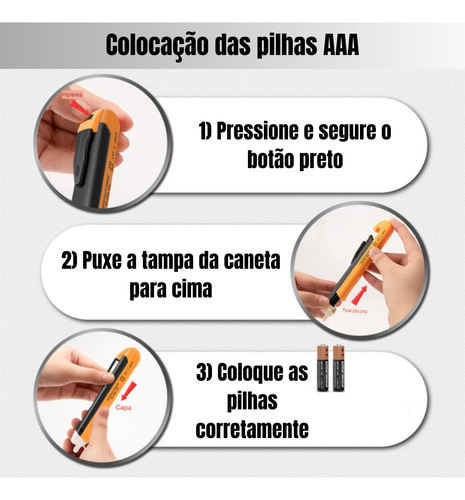 Detector De Voltaje, Bolígrafo De Prueba, Interruptor De