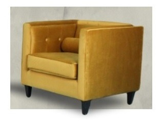 Imagen 3 de 8 de Sillon Paul Mostaza Këssa Muebles