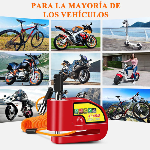 Cerradura Antirrobo Universal Para Manillar De Moto