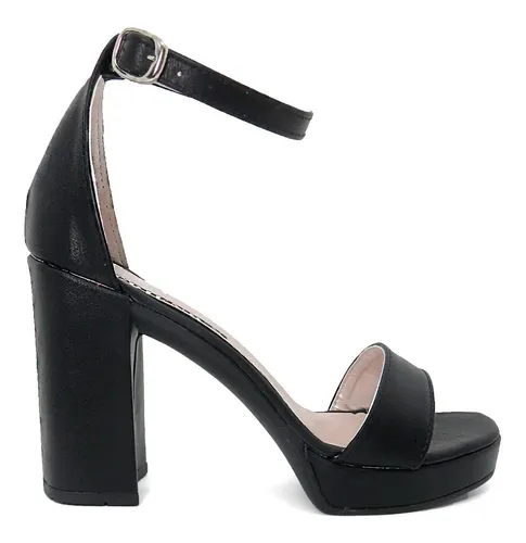 Sandalia Plataforma Zapato Vestir Mujer Taco 10 Cm Noche