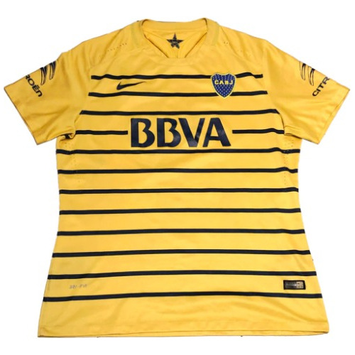 Camiseta Boca Juniors Oficial Suplente Amarilla 2015 Niño Xl
