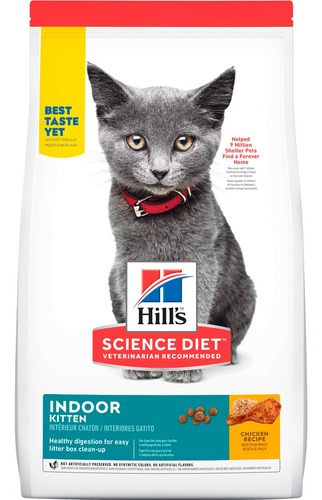 Alimento Gato Indoor 1 Año Edad Pollo 1.58 Kg Hill's