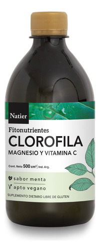 Natier Suplemento Clorofila Detox Magnesio Vitamina C 500ml