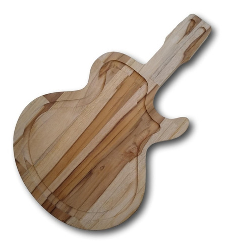 Tabua Para Churrasco Modelo Violão Madeira Teca Ref. 0668