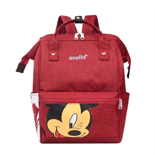 Mochila Escolar Liceal Mickey Mouse Lona Resistente Completa