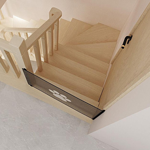 Reja De Malla Para Bebés Puerta De Seguridad Retráctil Trans