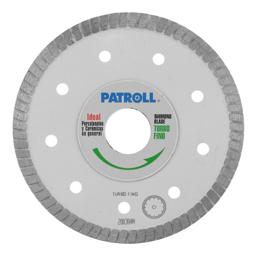 Disco Diamantado Patroll 4.5'' 115mm Cerámica Porcelanato