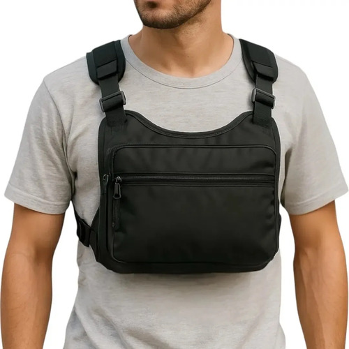 Pochete Masculina Peito Chest Bag Bolsa Bag Tática Militar