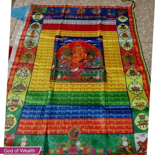 Imagen 4 de 9 de Pack Tibetano 2 Banderas + Rueda Oracion + Envio Gratis