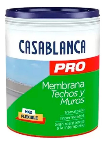 Membrana Liquida Techos Y Muros Casablanca Pro 4kg - Mm