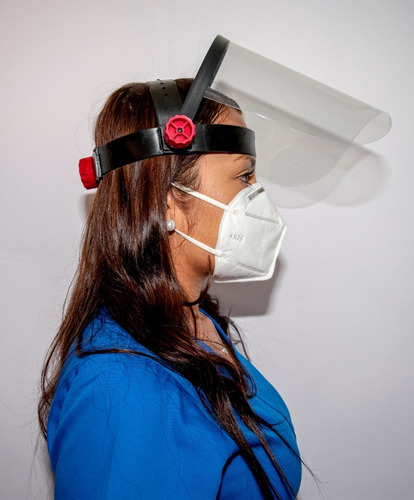 Careta Protección Facial Visor Abatible Duradera Ajustable